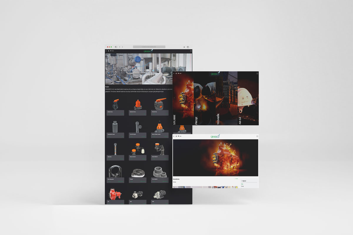 Grassco A.Ş. Endüstriyel Boru ve Tesisat Web Sitesi Tamamlandı